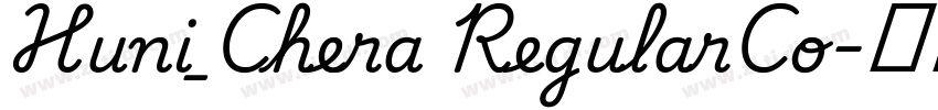 Huni_Chera RegularCo字体转换